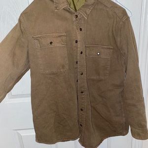 Button up canvas jacket! Worn only a few times no noticeable flaws.